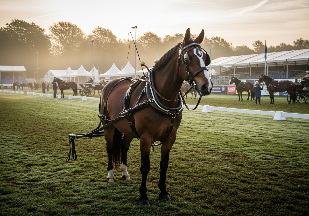 Early morning competition preparations