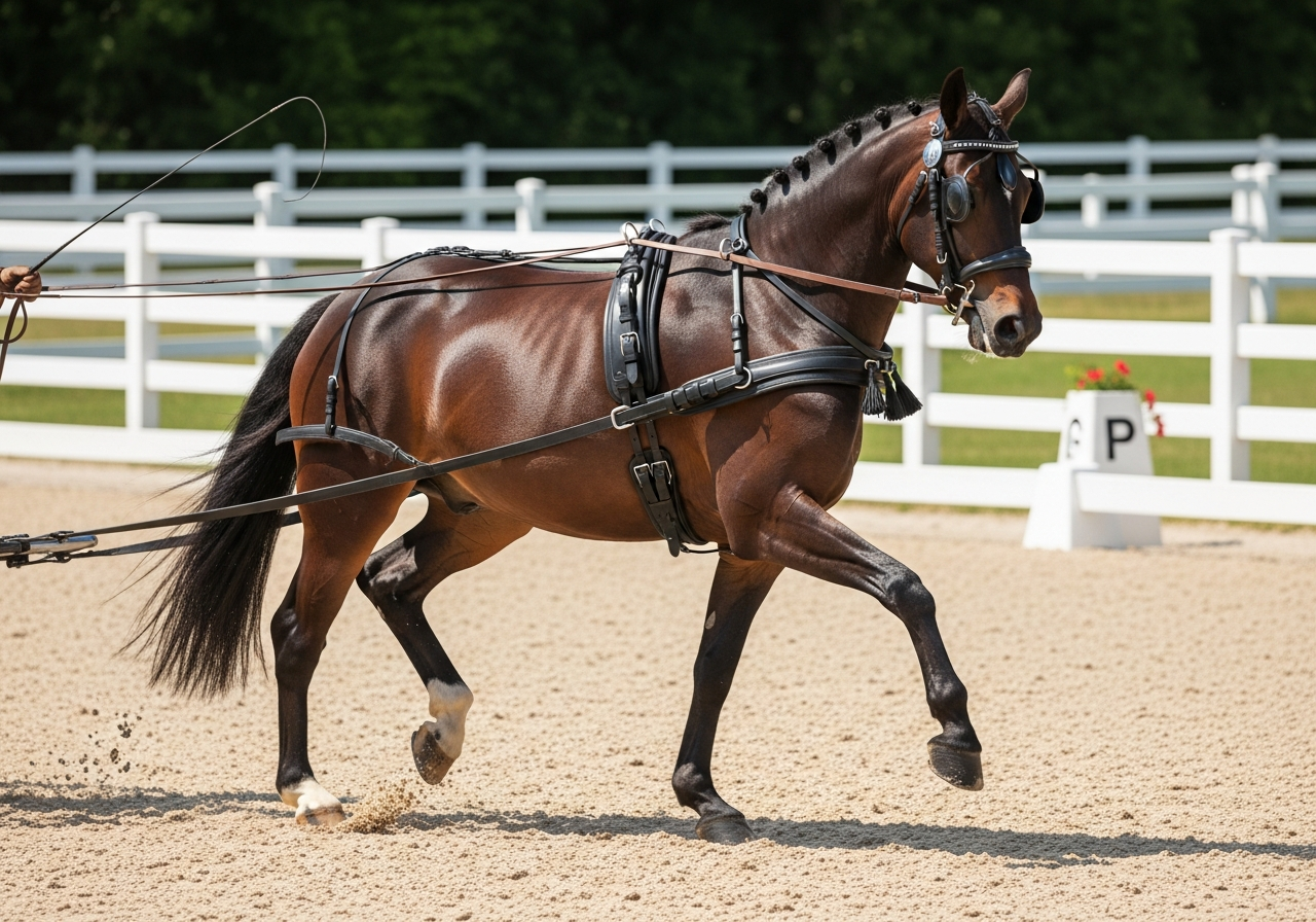 Elegant dressage turnout